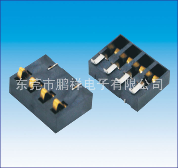 CP75系列，2.5mm彈片電池連接器